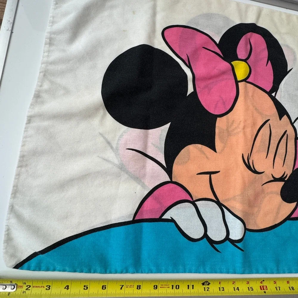 Vintage Disney Minnie Mouse Pillowcase Cartoon Character Pillow Case Single‎